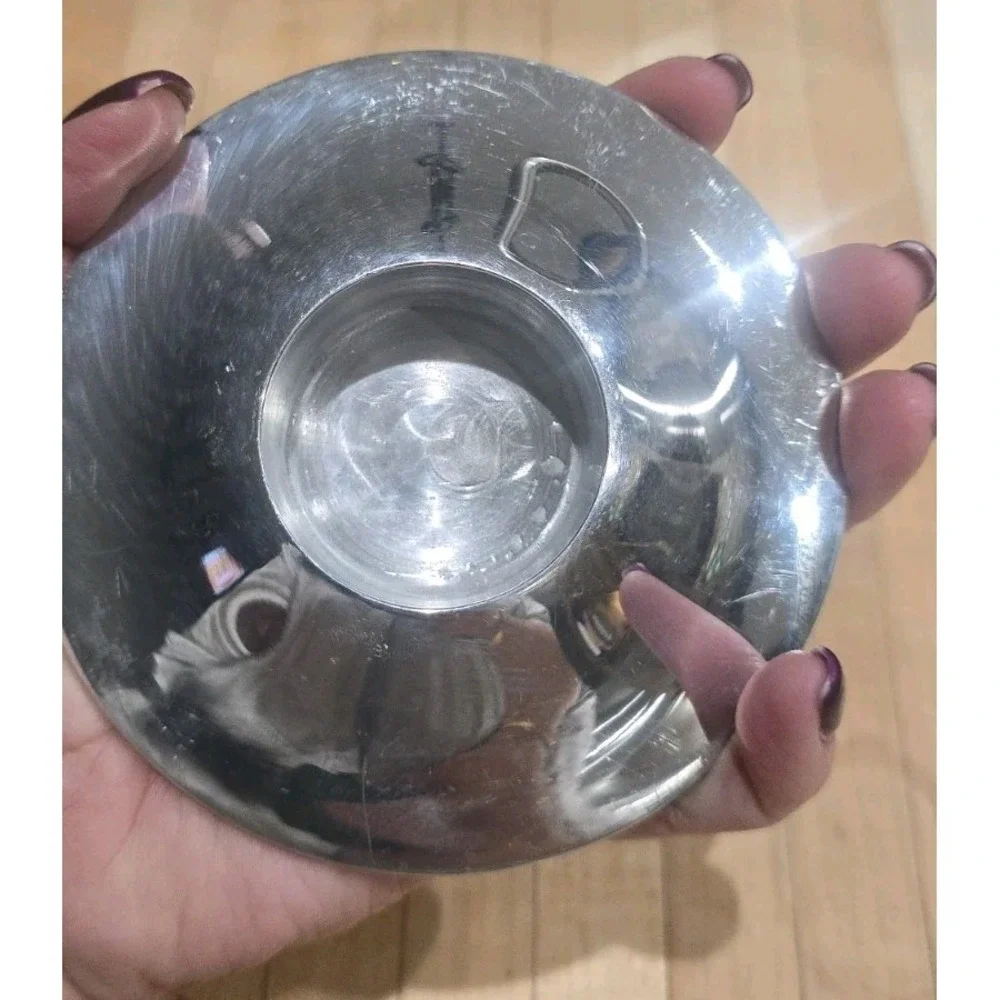 VTG Nambe‎ Tea Light Candle Holder Votive Danish Modern Minimalist Mid Century